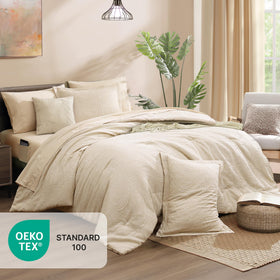 Monbix flat sheet close-up emphasizes breathable, smooth bedding for nightly comfort
