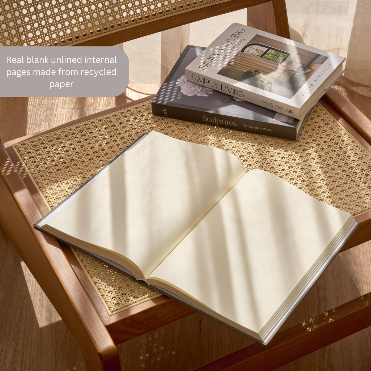 Real blank pages make these books versatile for journaling, notes, or memories.