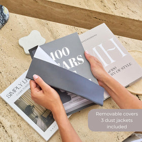 Moncur Home removable covers let you swap looks to match seasons and palettes.