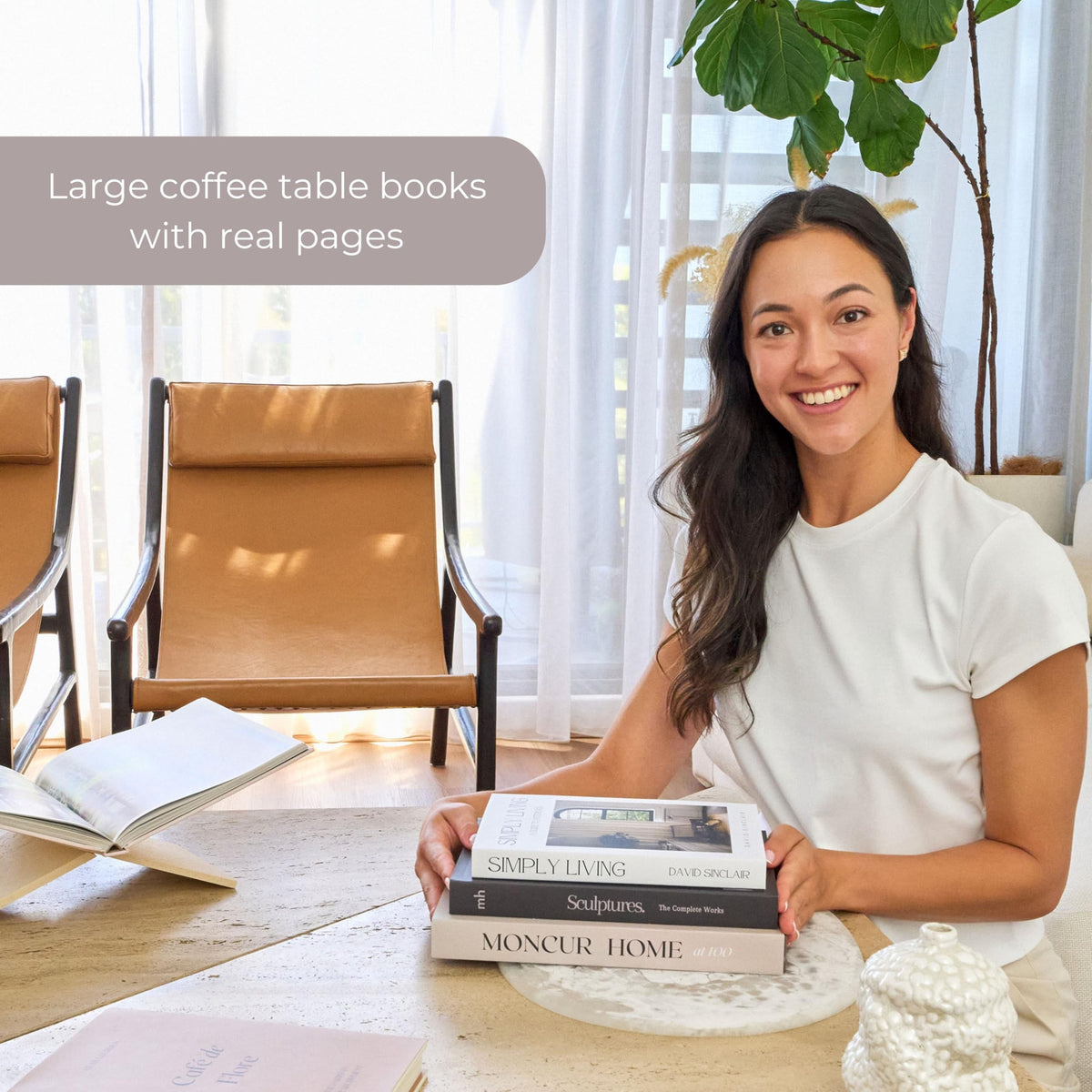 Removable inserts simplify seasonal refreshes while maintaining premium book aesthetics.