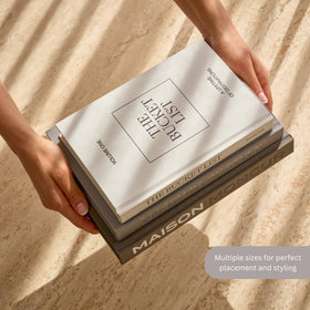 Set of three offers versatile room accents for living rooms and home offices.