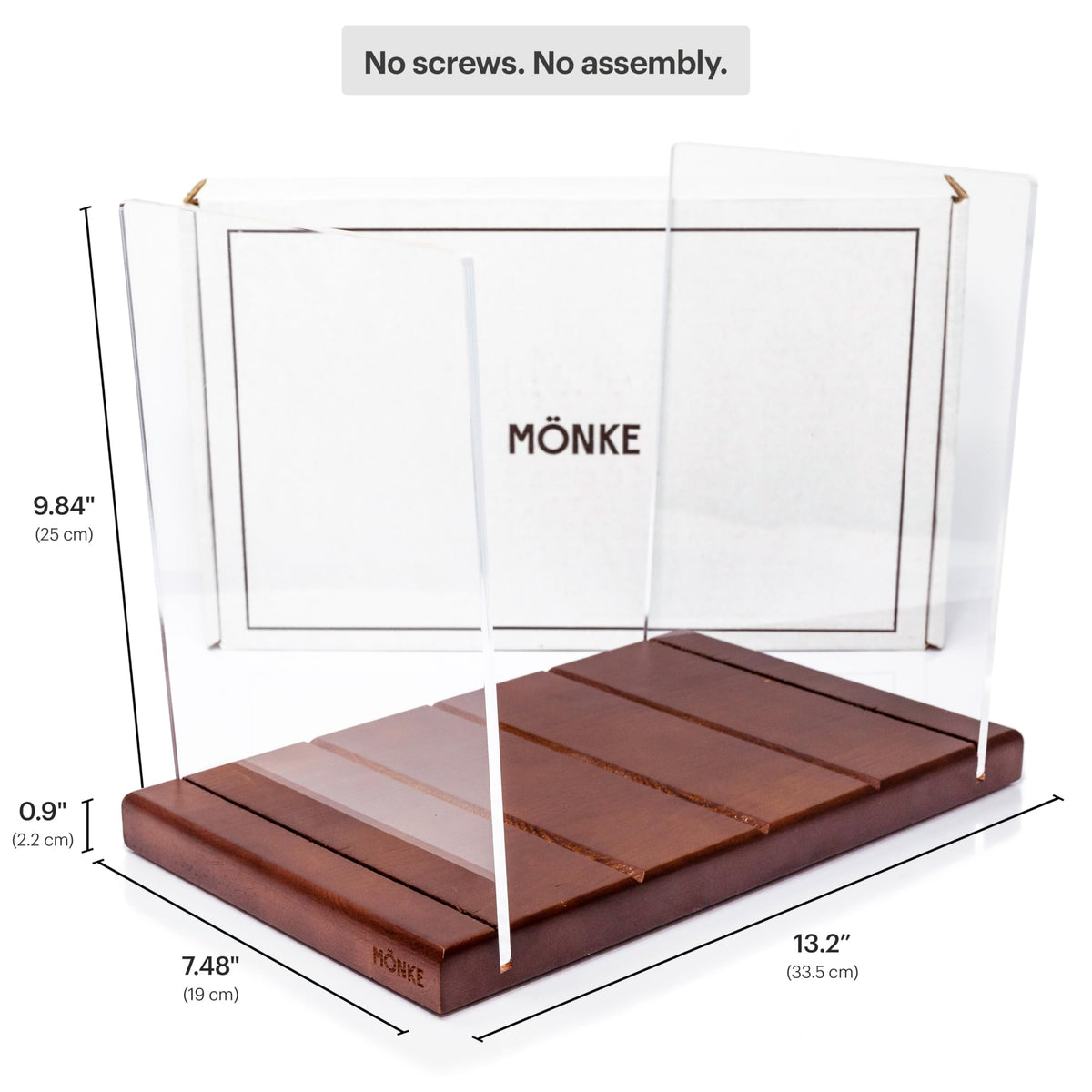 MÖNKE shelf display blends with room decor and storage.