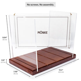 MÖNKE shelf display blends with room decor and storage.