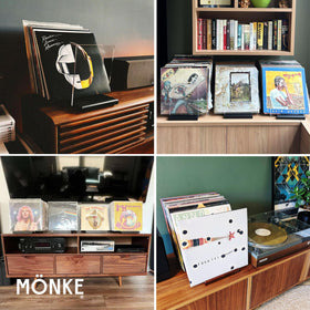 MÖNKE storage side view shows mid-century silhouette and sturdy construction.
