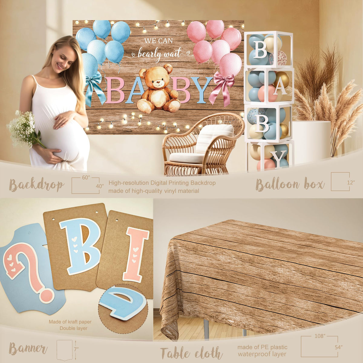 Monnberry mommy to be sash adds an elegant, photo-friendly touch.