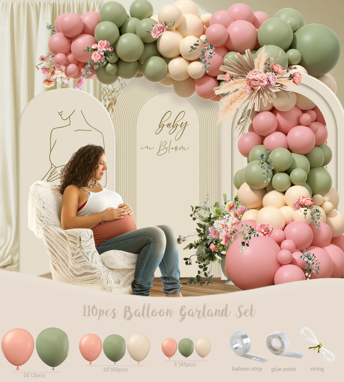 Monnberry wildflower banner adds seasonal charm to decor.