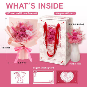 MONSTRE MAISON preserved roses close-up shows pollen-free design