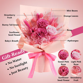 MONSTRE MAISON soft pink arrangement suits intimate gifting