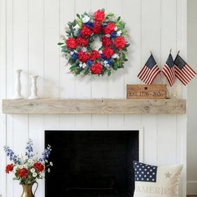 Indoor outdoor wreath by Montekin designed for year-round display and easy styling.