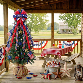 Montekin bow enhances wreaths and mantels with a festive focal point