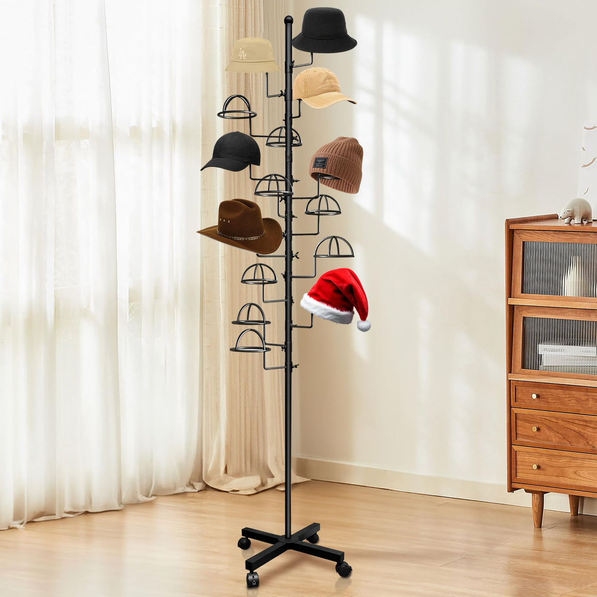 Montex hat rack stand with sturdy base and durable metal construction.