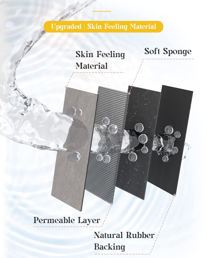 MontVoo non-slip bath mat stays flat, reducing slips in the bathroom.