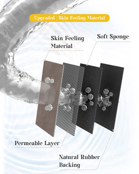 MontVoo bath mat features an easy-clean design that resists dirt and fiber cling.