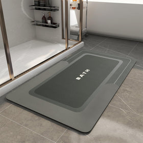 MontVoo bath mat showing the non-slip backing for safer bathroom floors.