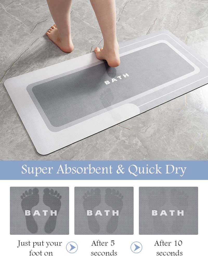 MontVoo bath mat quick-dry porous design speeds evaporation.