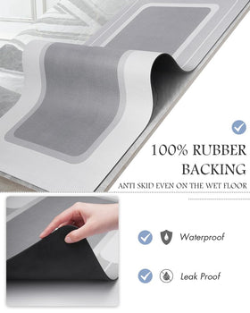 MontVoo bath mat quick-dry porous design speeds evaporation.