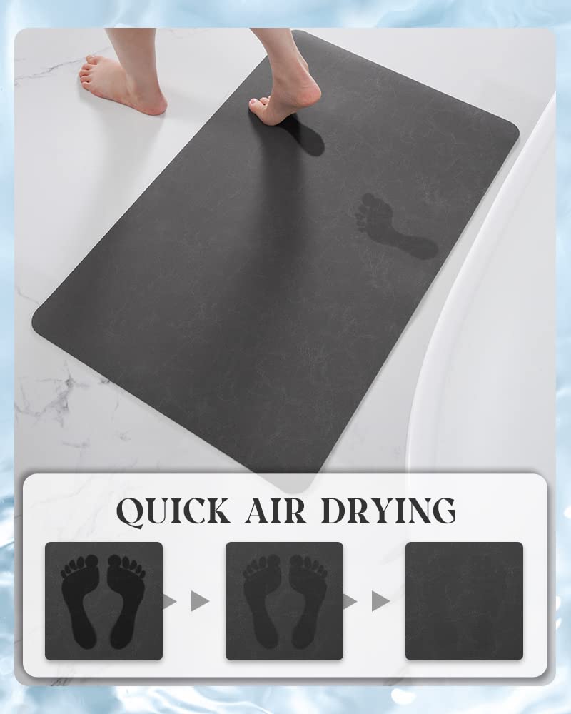 MontVoo anti-slip rubber backing keeps the rug flat and safe on wet floors.