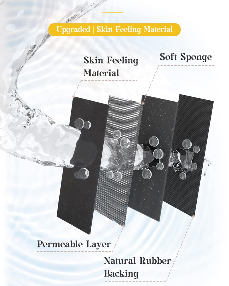 MontVoo bath mat is easy to clean with a quick wipe or rinse.