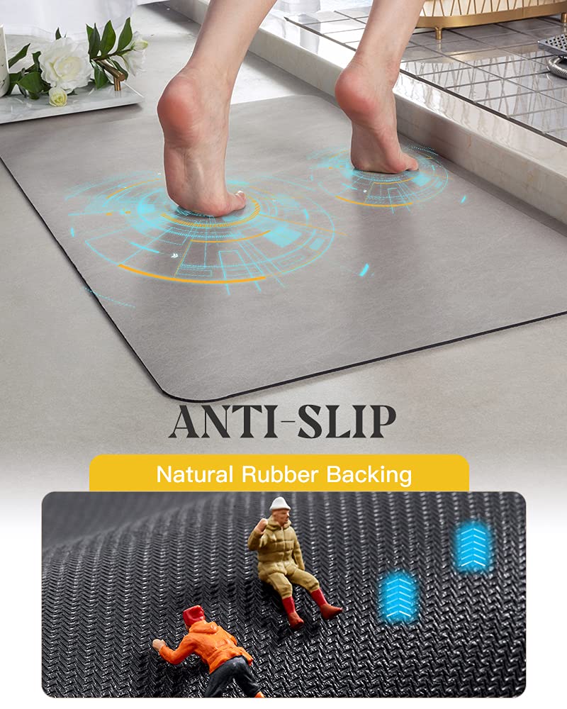 MontVoo under-door fit mat sits slimly for easy doorway placement.