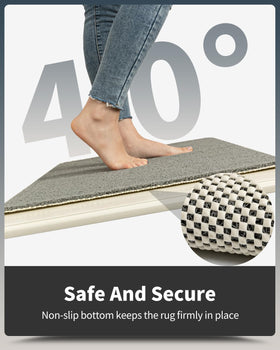 MontVoo easy-clean mat rinses quickly after use.