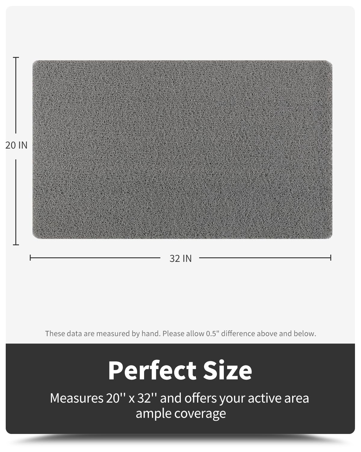 Neutral color MontVoo mat fits any bathroom and daily use.