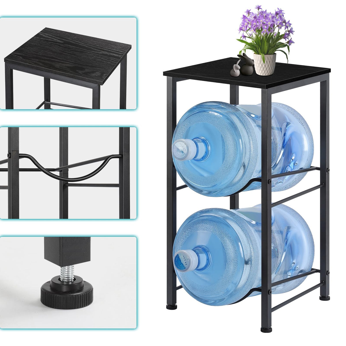 MOOACE adjustable feet protect floors and prevent wobble on flat surfaces