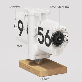 mooas classic flip clock digits close-up emphasizing large readability