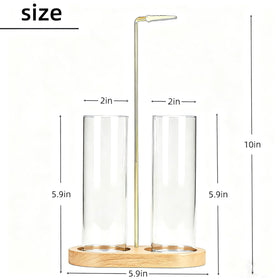 Moocervi glass tubes store sticks while catching ash for tidy sessions.