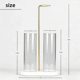 Moocervi white incense holder glass ash catcher close-up demonstrates clean surfaces