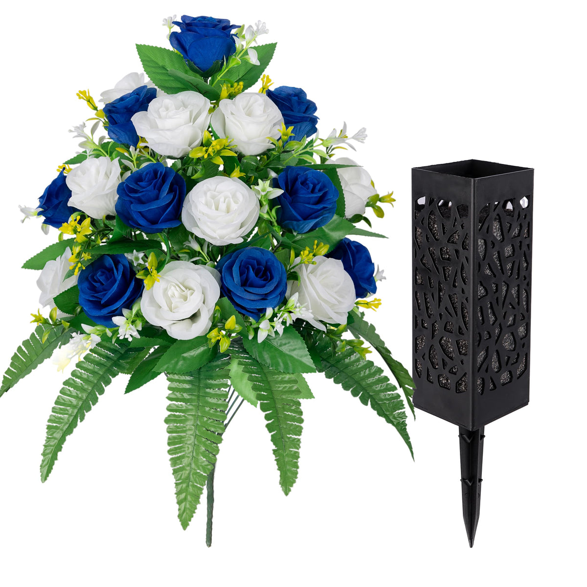 MOOMASS vase design with large drainage holes to help stabilize stems.