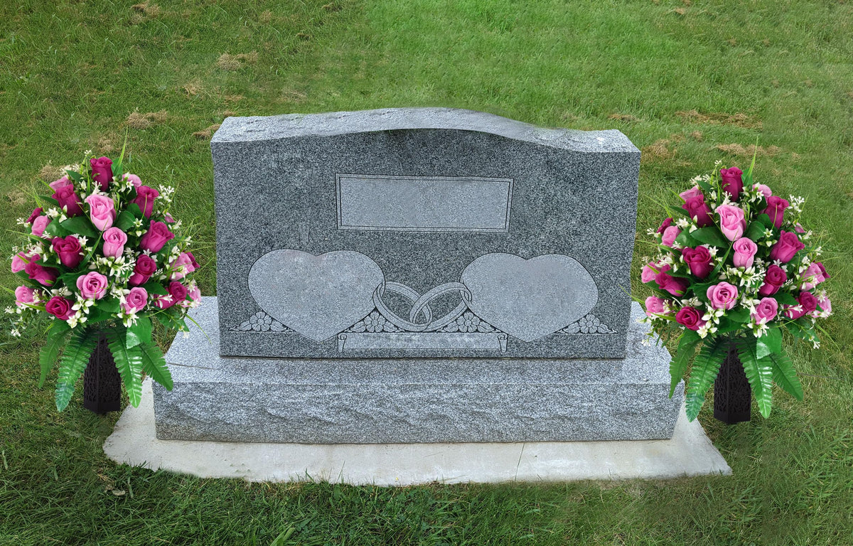 MOOMASS included vase and spike keep the bouquet upright and secure