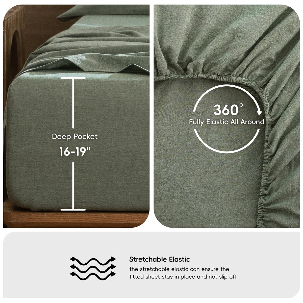MooMee bed scene displays inviting, breathable bedding ambiance.