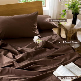 MooMee cocoa brown texture resembles linen with a relaxed, resort-like finish