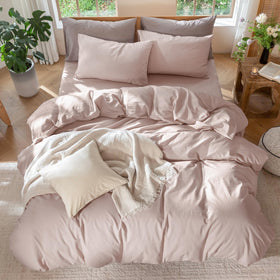 MooMee duvet cover interior corner ties keep duvet in place.