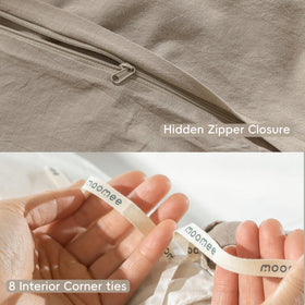 MooMee easy-care washing and low tumble dry for simple maintenance.