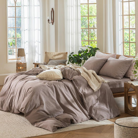 MooMee pillowcases with envelope closure for secure, neat bedding.