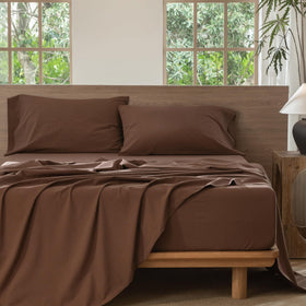 MooMee texture closeup reveals linen-like weave and cotton softness.