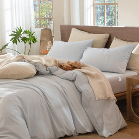 MooMee pillowcases 20x26 with envelope closure for neat, wrinkle-free cushions.