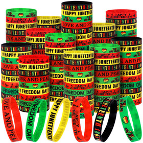 Moon Boat Juneteenth wristbands in a 144-pack for events.