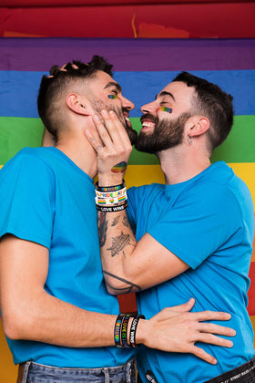 Moon Boat mixed-design pride wristbands offer bulk value for large gatherings