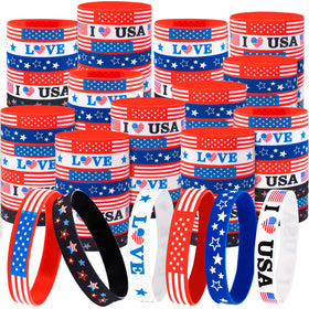 Moon Boat USA flag bracelet design for patriotic July 4th celebrations
