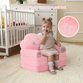 MOONBEEKI toddler chair unfolded sofa for cozy storytime.