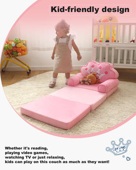 MOONBEEKI kids couch cartoon shape adds charm while supporting little bodies