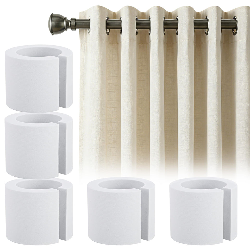 Moonoom 16-pcs foam curtain spacers ensure even grommet spacing for a neat look.