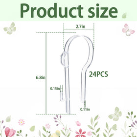 Moonoom wedding aisle hangers clear clip supports ribbons and garlands elegantly.