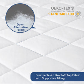 Moonsea absorbent microfiber top layer stays soft while absorbing spills quickly.