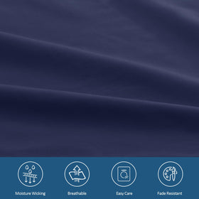 Moonsea easy-care microfiber sheets are machine washable for quick laundry.
