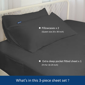 Moonsea fitted sheet close-up in soft microfiber for breathable, comfortable sleep.