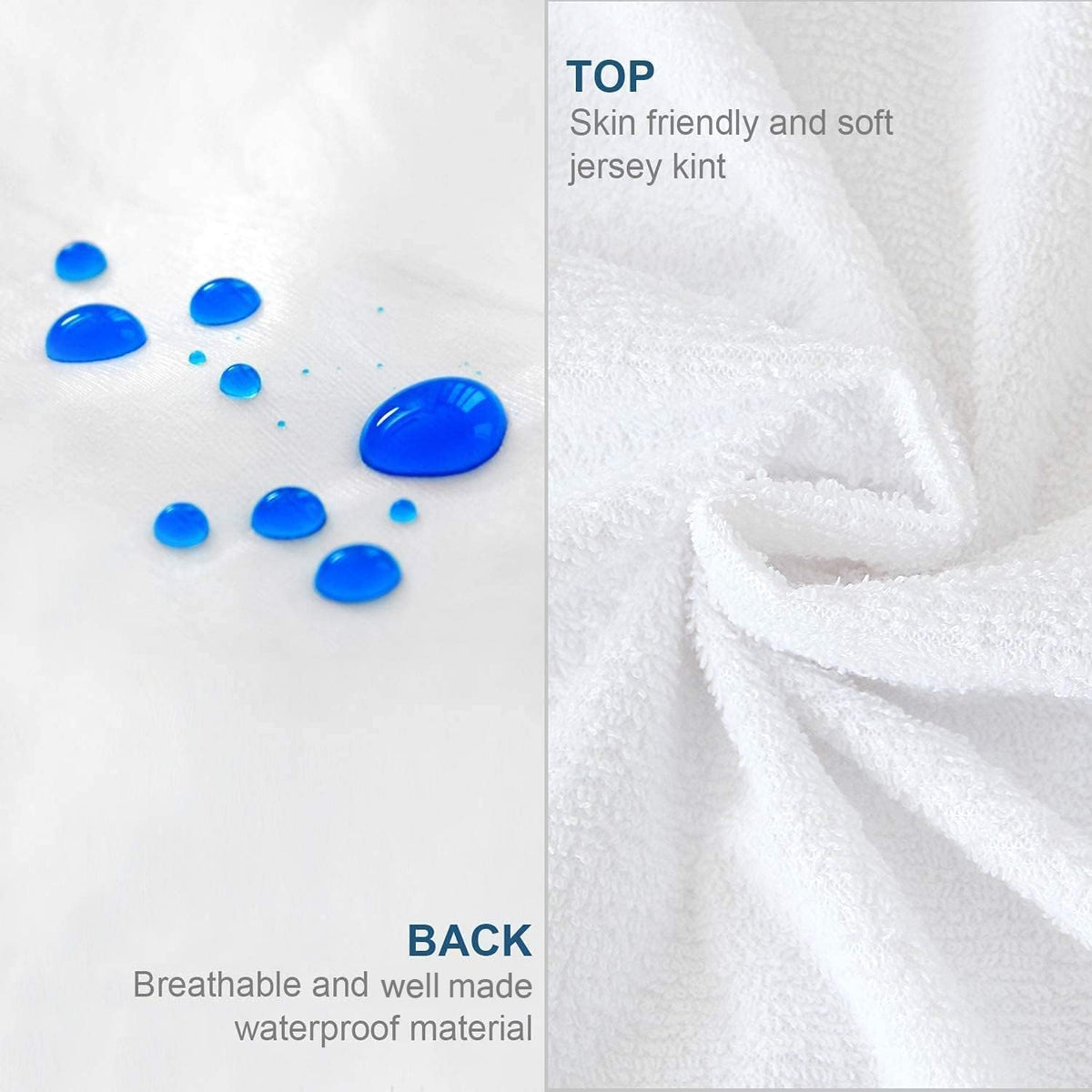 Moonsea protector zipper close-up shows durable teeth for long use