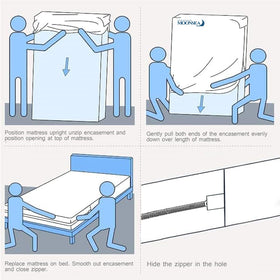 Moonsea King mattress protector deep-pocket up to 14 inches.
